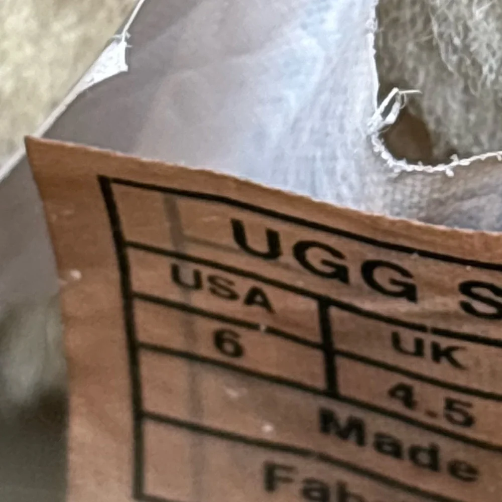 Ugg Australia Original Hickory Brown Boots Suede Shearling Winter Y2K Womens 6